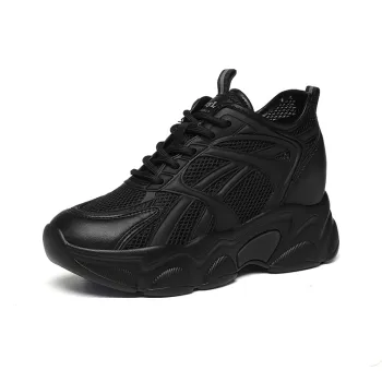 Golden Silk Rabbit Mid Top Chunky Sneakers Women's