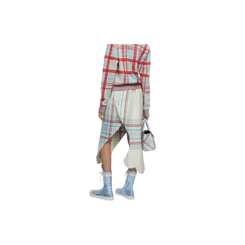 Vivienne Westwood Casual Long Skirt Women's White-3