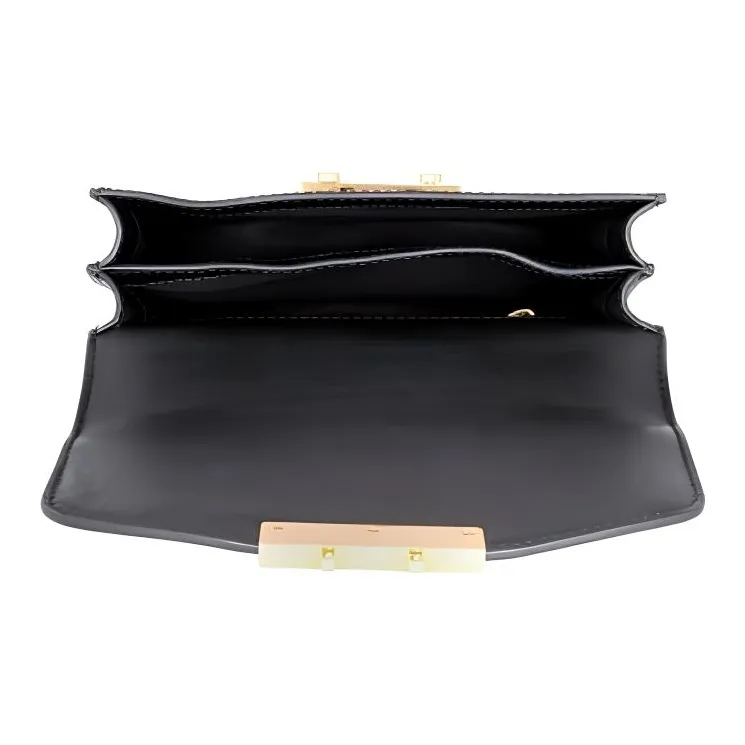 TORY BURCH Juliette Leather Shoulder Bag Crossbody Bag Handbag Mini Women's Black-3