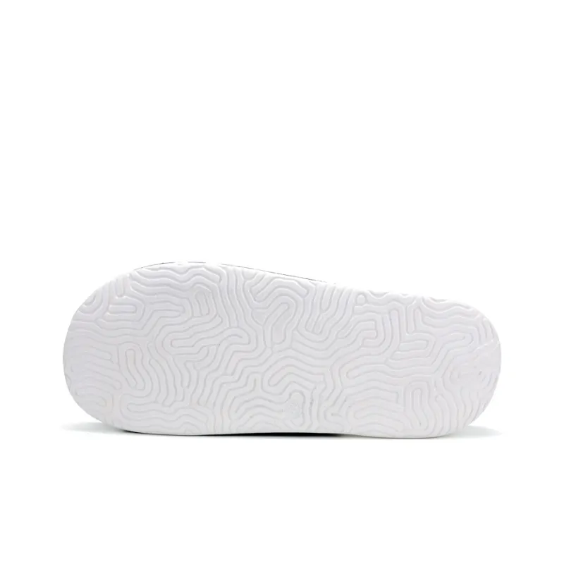 PEAK Slip Resistant Abrasion Resistant Cushioning Slide Slippers Unisex Black White-5