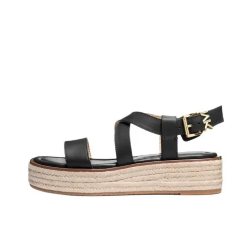 MICHAEL KORS MK Lynn One Strap Sandals Women's Black
