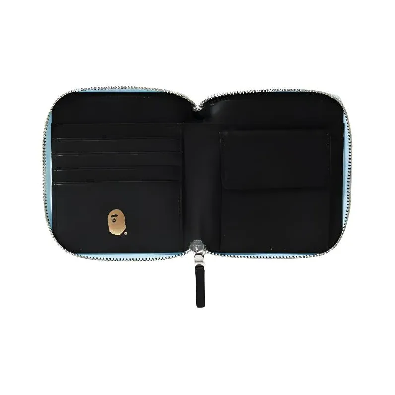 A BATHING APE Cotton Wallet Medium Size Unisex Blue/Green/Pink-1