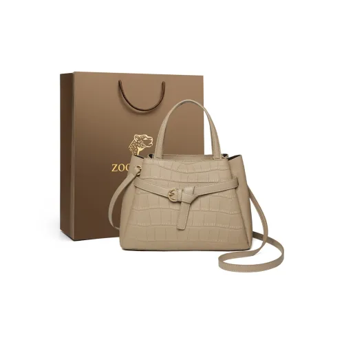 ZOOLER Top Grain Cow Leather Crossbody Handbag Regular Women's Elephant Gray