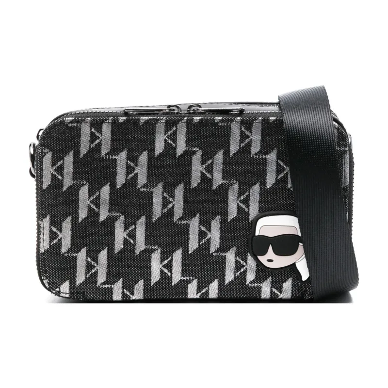KARL LAGERFELD / Karl Lagerfeld Jeans Logo patterned Messenger Bag-0