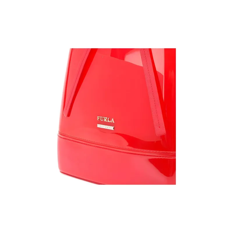 Furla Candy Rubber Backpack Regular Women's Orange-2