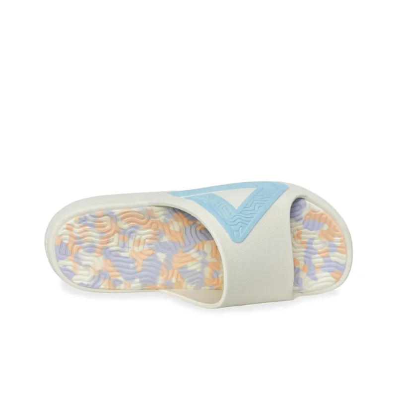 PEAK Tai Ji1.0 EVA Quiet Slip Resistant Abrasion Resistant Slide Slippers Unisex Mint Blue White-3