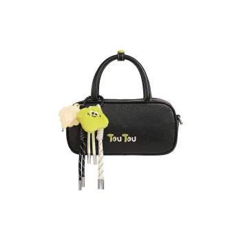 TOUTOU Synthetic Leather Handbag Regular Women's Oreo Black