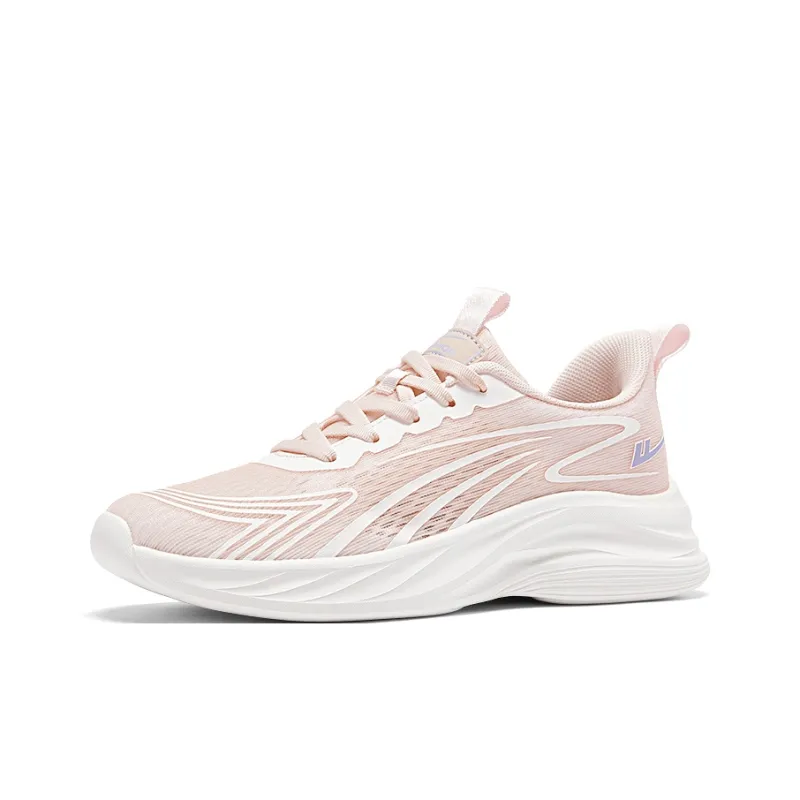 Warrior Cushioning Lightweight Breathable Quick Dry Low Top Running Shoes Women's Pink-2