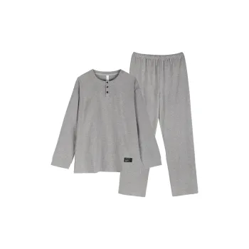 Xuan Liang Pajama Set Men's Heather Gray
