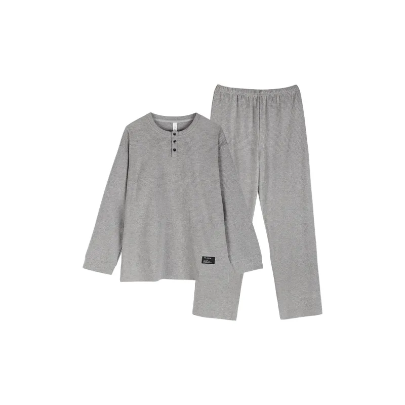 Xuan Liang Pajama Set Men's Heather Gray-0