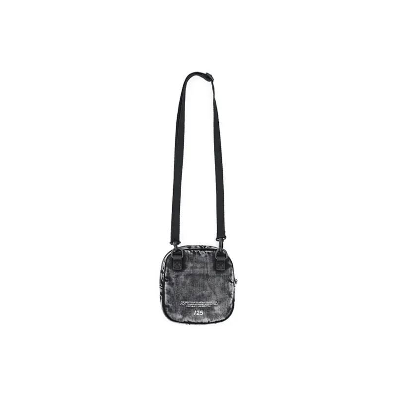 Subtle Cotton Shoulder Bag, Crossbody Bag Unisex Star Cloud Black/Berry Blue-2