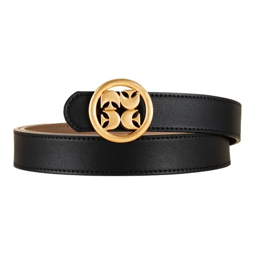 HLA Split Cow Leather Leather Belts Women's Width 2.45cm
