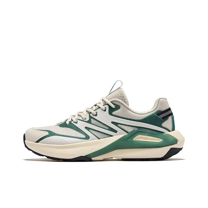 Erke Durable Breathable Low Top Casual Shoes Men's Pale Wild Gray Green-0