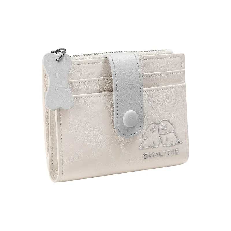 TOUTOU Maltese Collaboration PU Wallet Regular Women's Chocolate Brown-6
