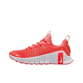 Nike Free Metcon 6 Wear resistant And Lightweight Low Top Running Shoes Women's Red White