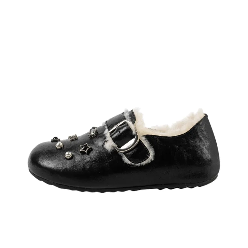 Wonderful Couple Casual Single Shoes Women's Black-0