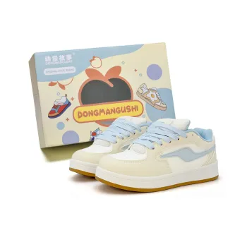 Anime Story Anti Slip Wear Resistant Lightweight Breathable Low Top Skateboard Shoes Women's