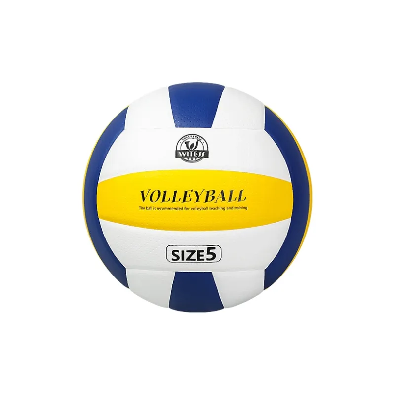 WITESS PU Surface Leather Size 5 Ball Volleyball Unisex Blue White Color Scheme-3