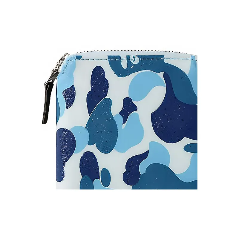 A BATHING APE Cotton Wallet Medium Size Unisex Blue/Green/Pink-2
