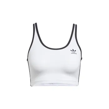 Adidas Women's Adicolor 3 Stripes Bra Top White/Black