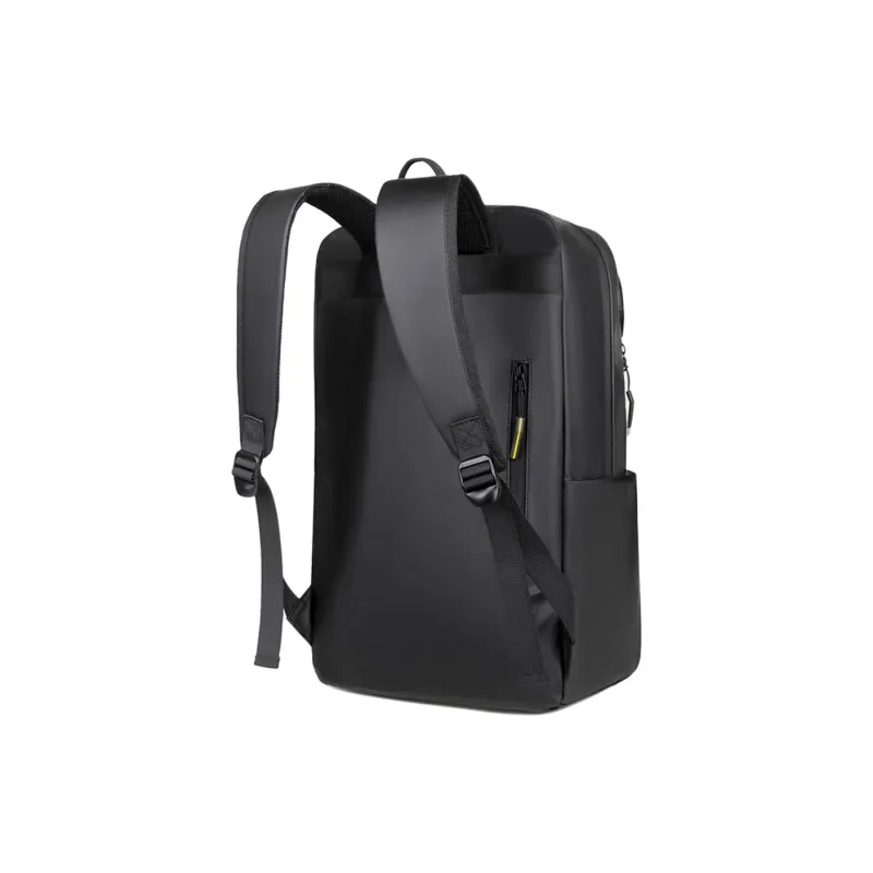 Old Man's Head Synthetic Leather Backpack Regular Men's Black-4