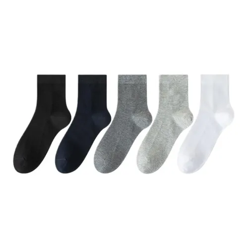 Lan Miao Mid Calf Socks Men's 5 Pack