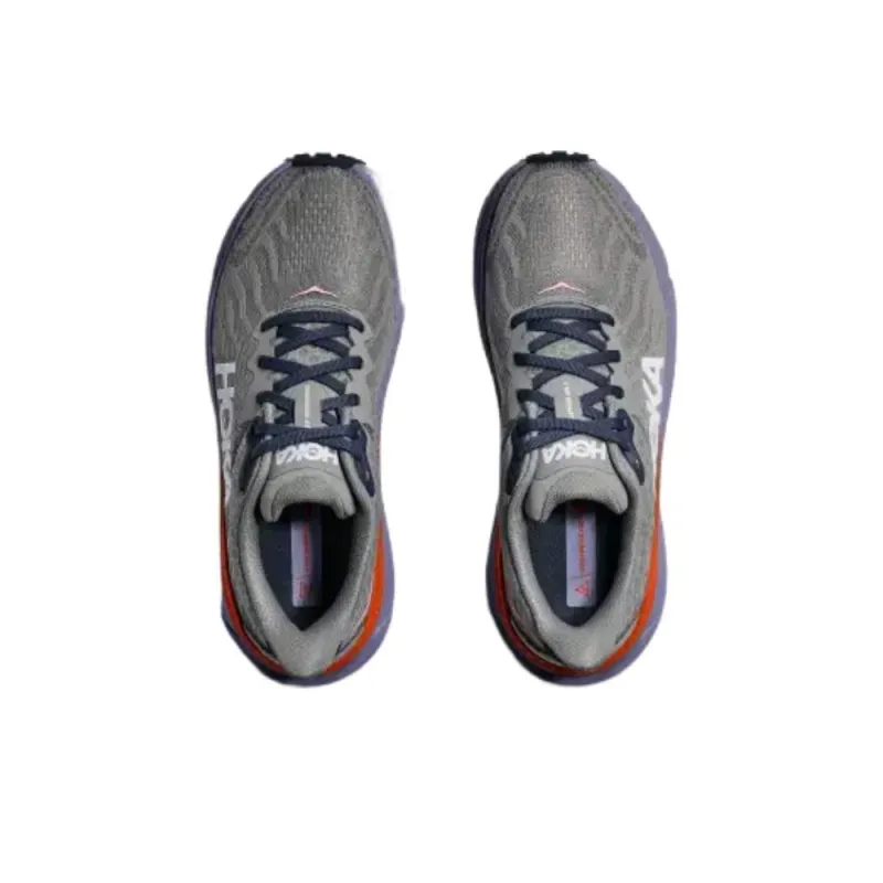 HOKA ONE ONE Challenger 7 Abrasion Resistant Low Top Running Shoes Women's Gray-3