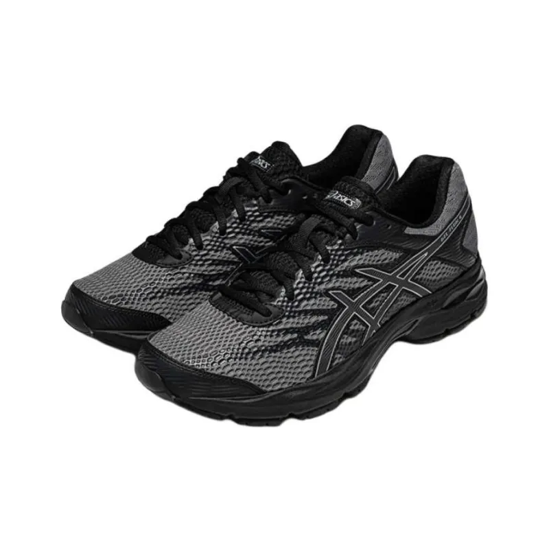 Asics Gel Flux 4 Cushioning Wear Resistant Breathable Lightweight Rebound Low Top Running Shoes Men's Gray Black-1