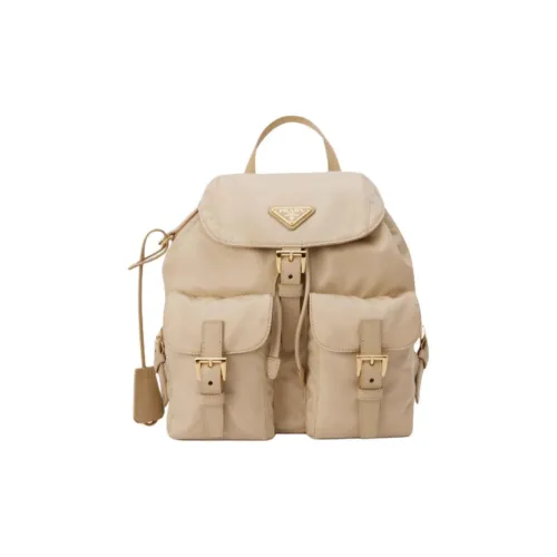 PRADA Re Edition Recycled Nylon Backpack Small Size Women's Desert