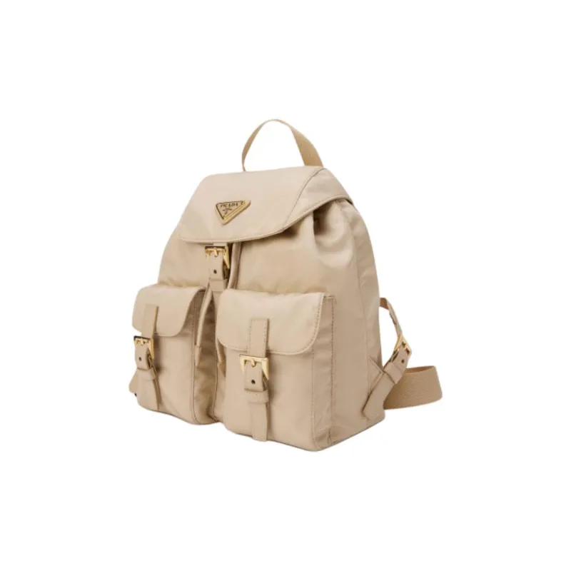 PRADA Re Edition Recycled Nylon Backpack Small Size Women's Desert-1