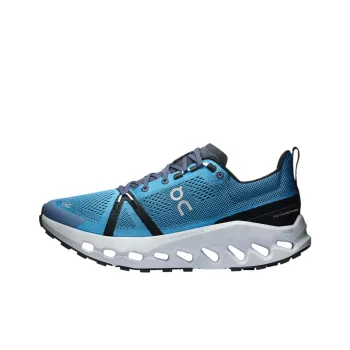 On Cloudsurfer Trail Anti Slip Wear Resistant Low Top Running Shoes Men's Blue Black