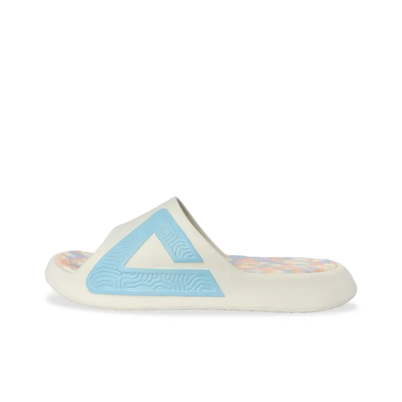 PEAK Tai Ji1.0 EVA Quiet Slip Resistant Abrasion Resistant Slide Slippers Unisex Mint Blue White-0