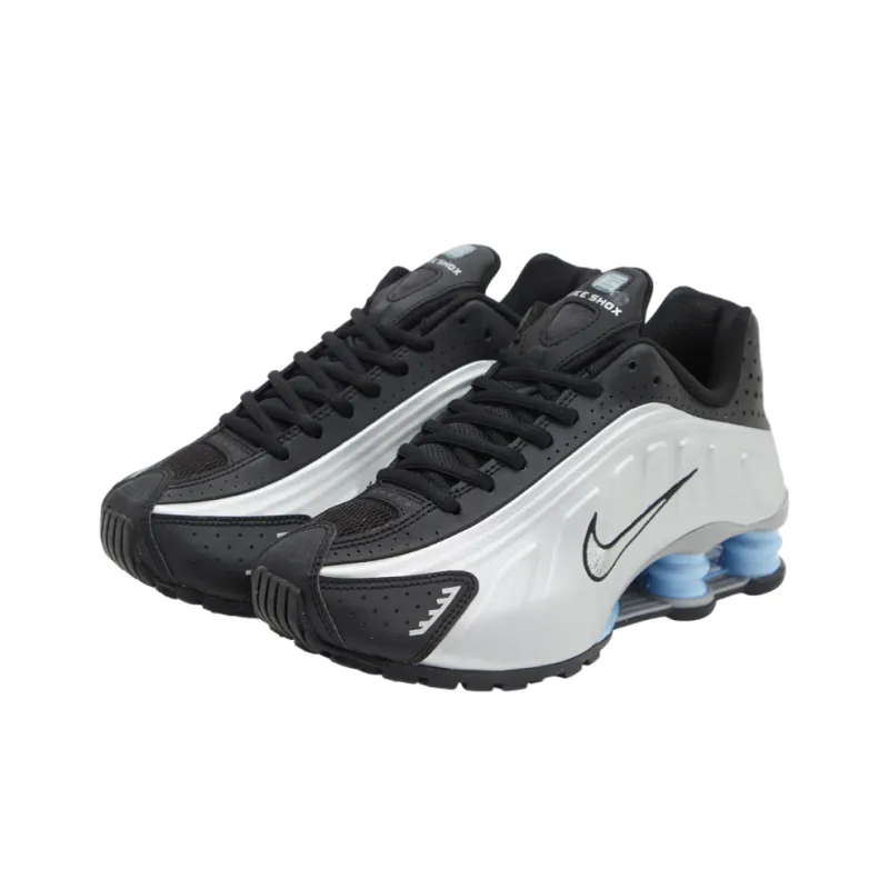 Nike Shox R4 Metallic Silver Black Psychic Blue-1