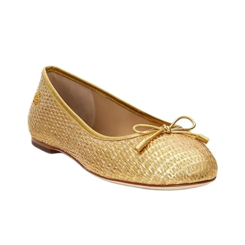 LAUREN RALPH LAUREN Jayna Casual Single Shoes Women's Gold-2