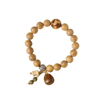 CHENTANMUZUO Milky Agarwood Wooden Bracelets Unisex