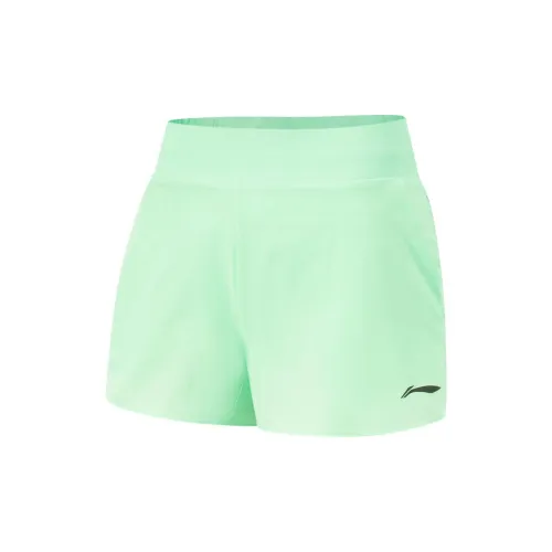 LiNing Running Collection Sports Shorts Women's Cooling Green