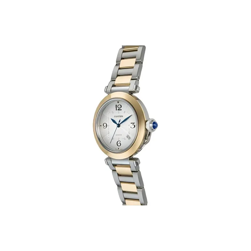 CARTIER PASHA DE Automatic Mechanical Movement Women's Watch Watch 41mm White Dial Stainless Steel Case-1