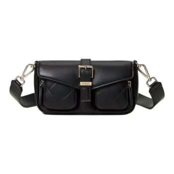 TWINSET MILANO Polyurethane Shoulder Bag Women's Black