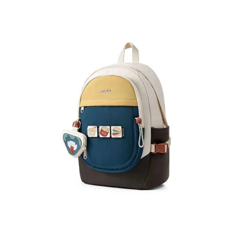 MR.ACE HOMME Fabric Large Capacity Lightweight Laptop Backpack Regular Unisex Dusk Blue-1