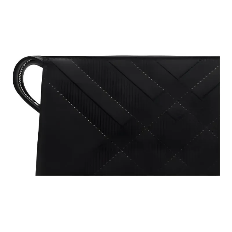 Burberry Calfskin Storage Bag Unisex Black-3