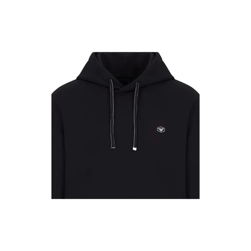 EMPORIO ARMANI Hooded Sweatshirt With Micro Logo Patch-4
