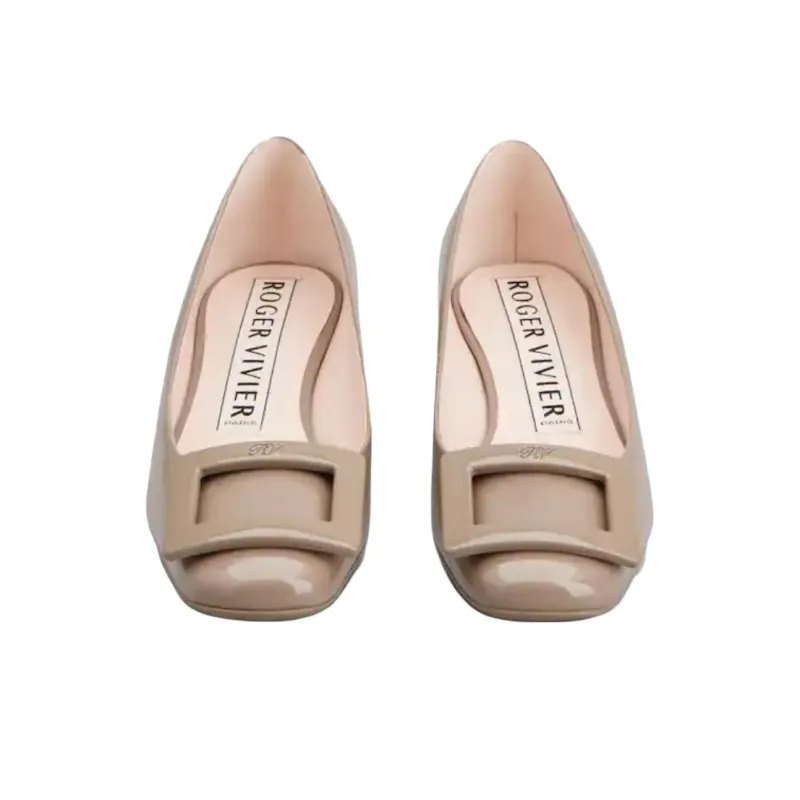 Roger Vivier Casual Single Shoes Women's Beige-3