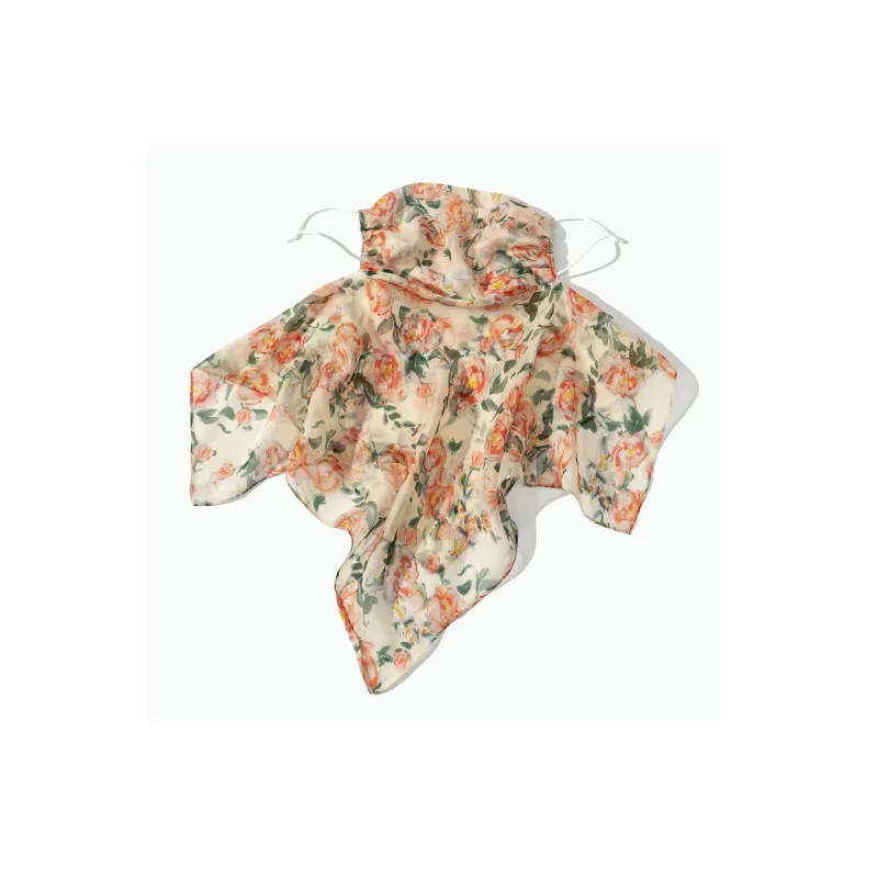 Shanghai Story 100% Mulberry Silk Sun Protection Masks Women's-27