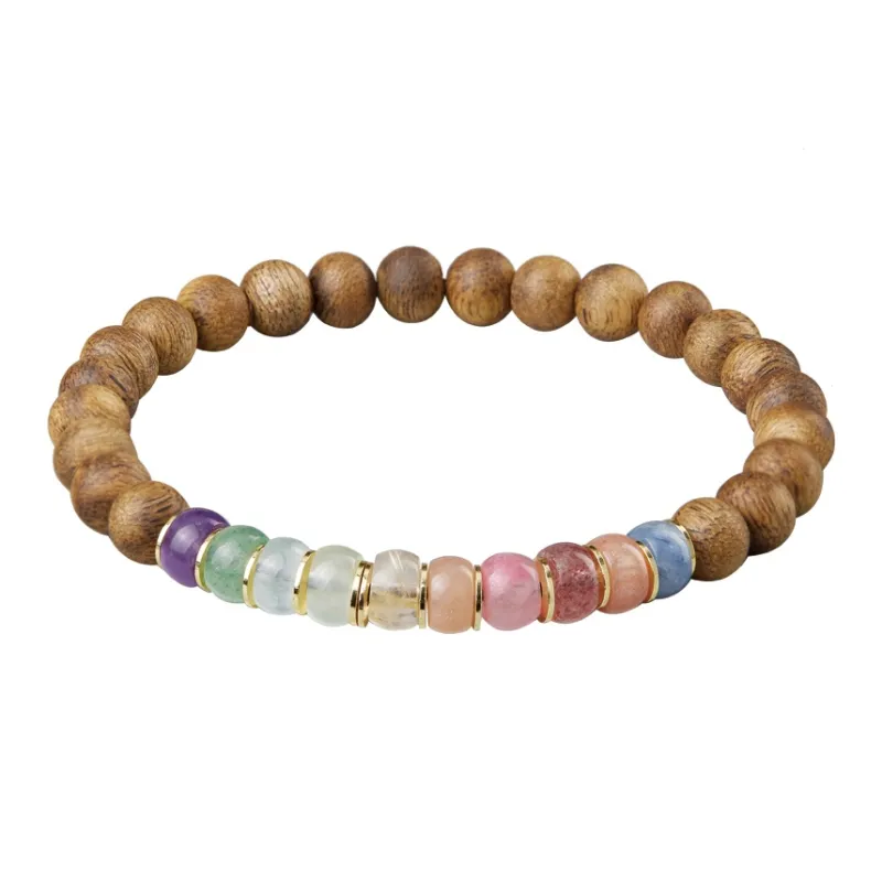 Moonstone Edge Agarwood Bracelets Women's-0