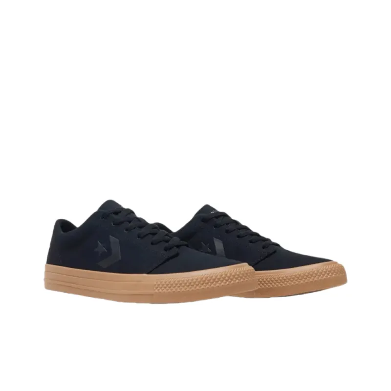 Converse Anti Slip Wear Resistant Low Top Skateboard Shoes Unisex Black-1