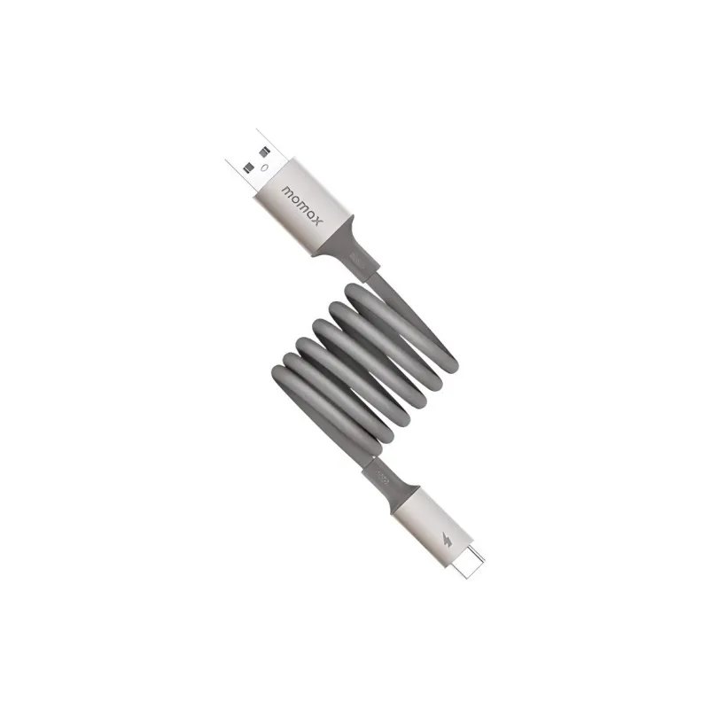 MOMAX DA60 USB-A To USB-C Creative Magnetic Self-Storage Design Cables-3