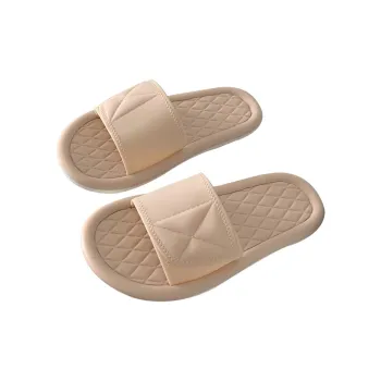 Thin Strips Slippers Women's, Cream Apricot