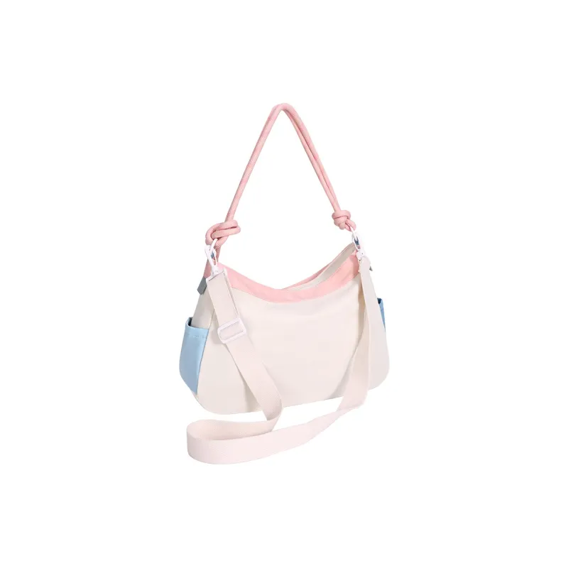 Miffy Fabric Shoulder Bag Women's Khaki/powder Blue-11