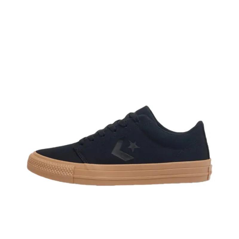 Converse Anti Slip Wear Resistant Low Top Skateboard Shoes Unisex Black-0