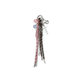 Guuka Nylon Acrylic Zinc Alloy Keychains Unisex Silver
